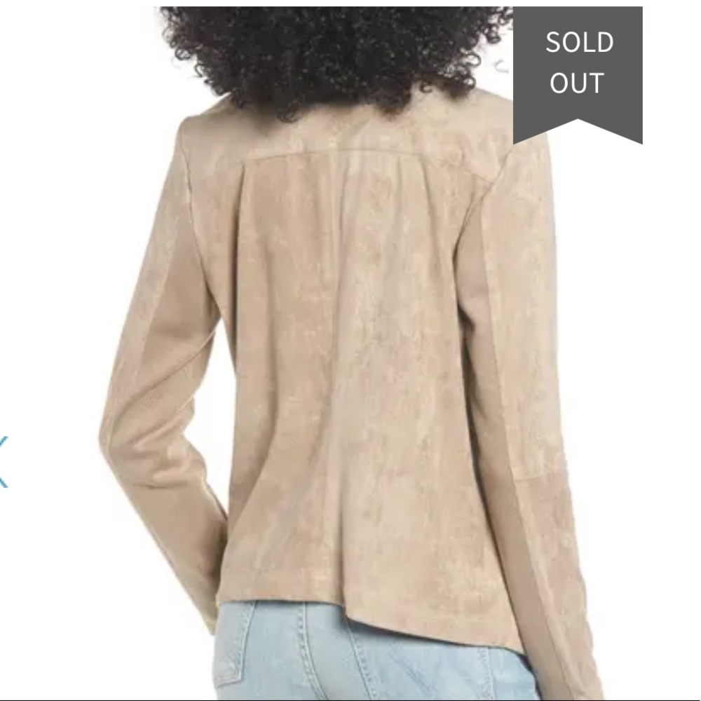 Bb Dakota Faux Suede Drape Jacket - Picture 3 of 16
